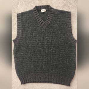 Vintage J.Crew 100% Wool Vest, Size XL Tall, Excellent Vintage Condition